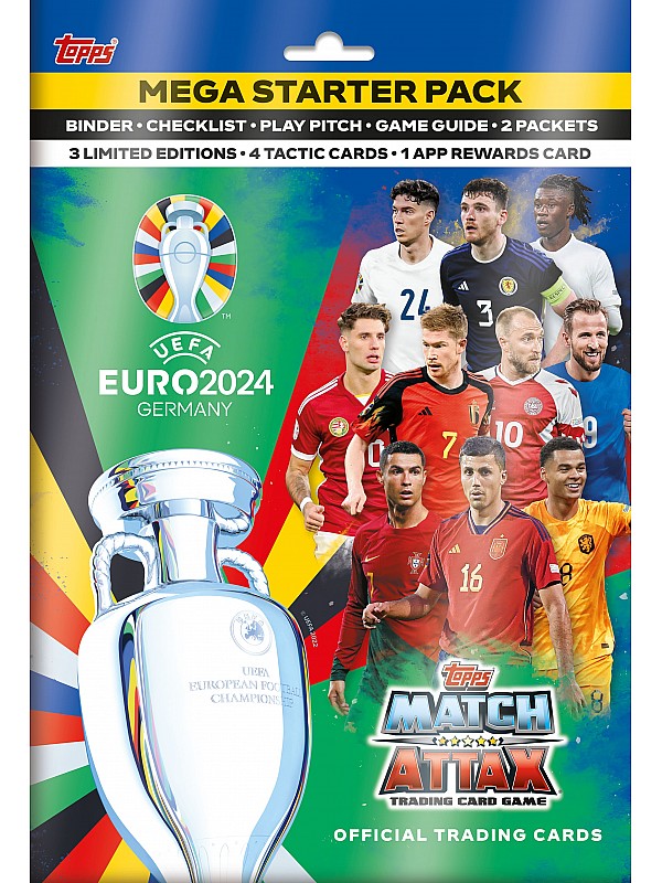 UEFA Euro 2024 Match Attax Cards Mega Starter Pack