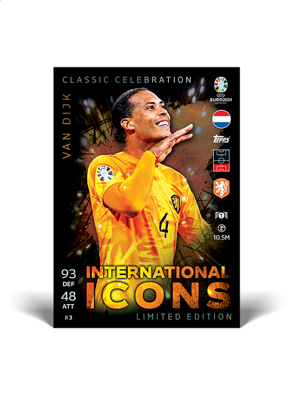 UEFA Euro 2024 Match Attax Cards Mega Tin 3 International Icons