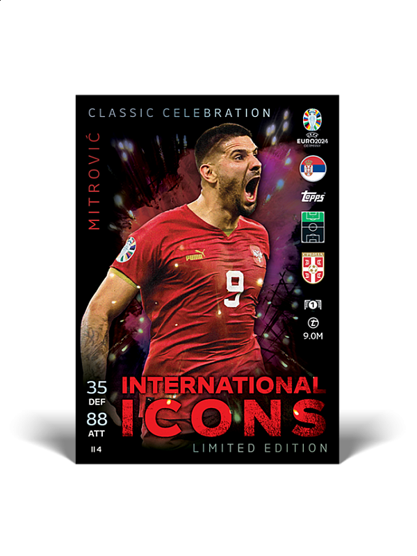 UEFA Euro 2024 Match Attax Cards Mega Tin 3 International Icons