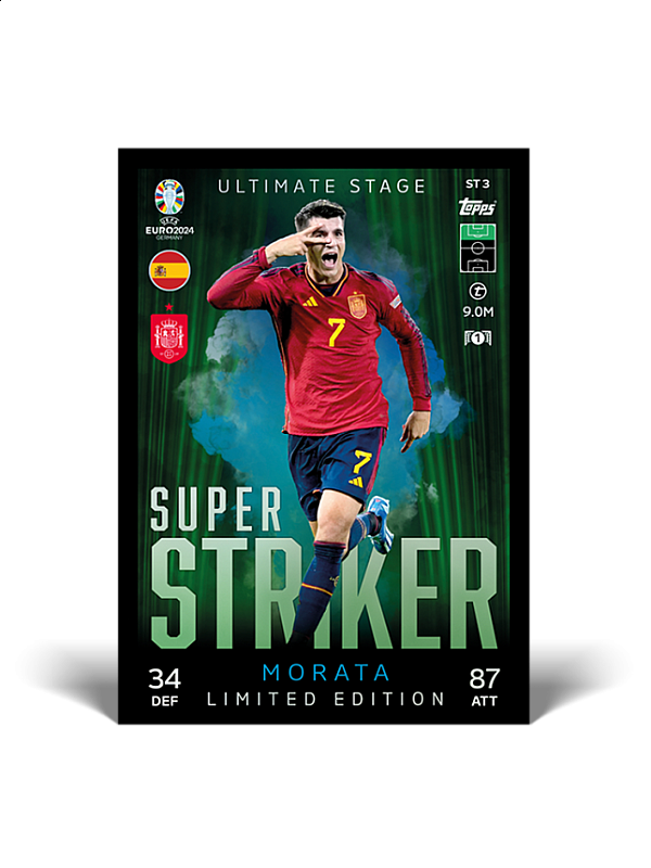 UEFA Euro 2024 Match Attax Cards Booster Mini Tin Super Strikers