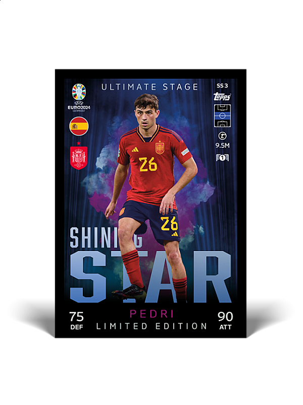 UEFA Euro 2024 Match Attax Cards Booster Mini Tin Shining Stars