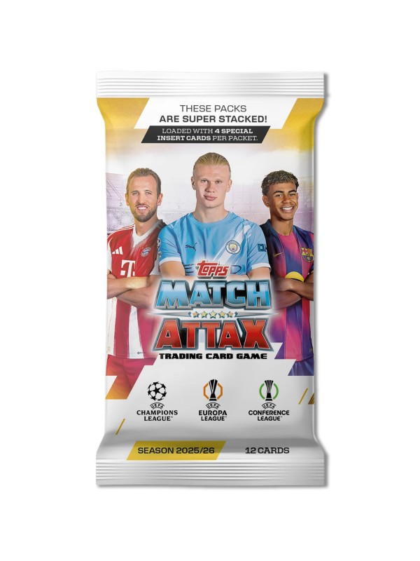 Topps UEFA Club Competitions Match Attax Cards 2025/26 Packet Topps UEFA Club Competitions Match Attax Cards 2025/26 Packet