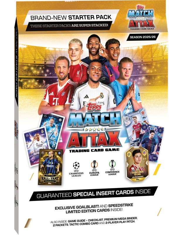 Topps UEFA Club Competitions Match Attax Cards 2025/26 Starter Pack Topps UEFA Club Competitions Match Attax Cards 2025/26 Starter Pack