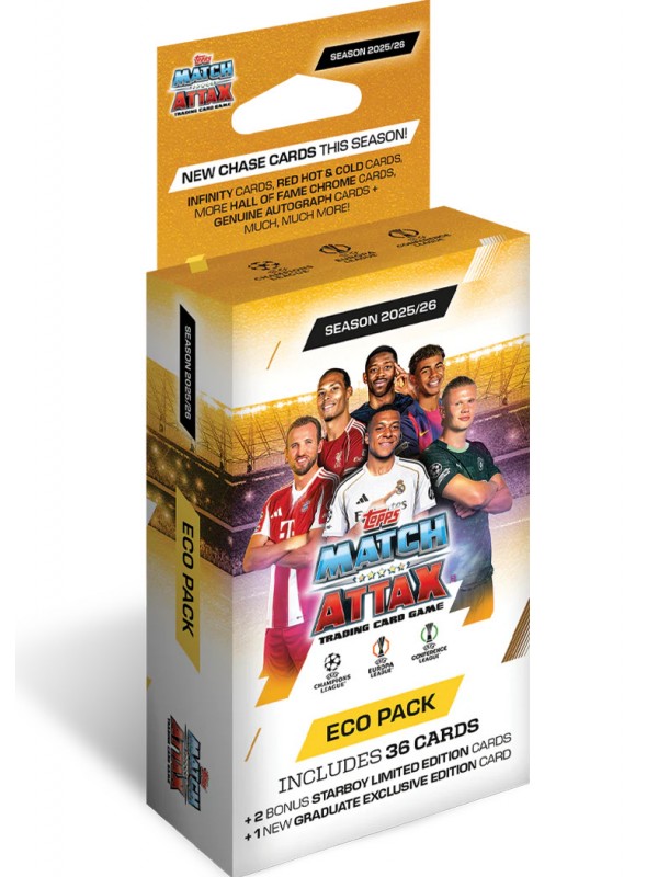 Topps UEFA Club Competitions Match Attax Cards 2025/26 Eco Pack