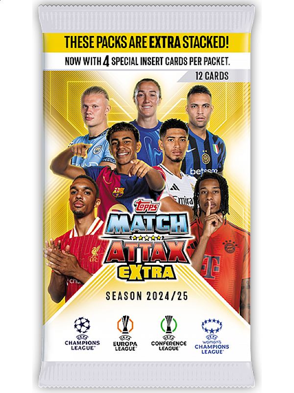 Topps UEFA Club Competitions Match Attax Extra Cards 2024/25 Packet