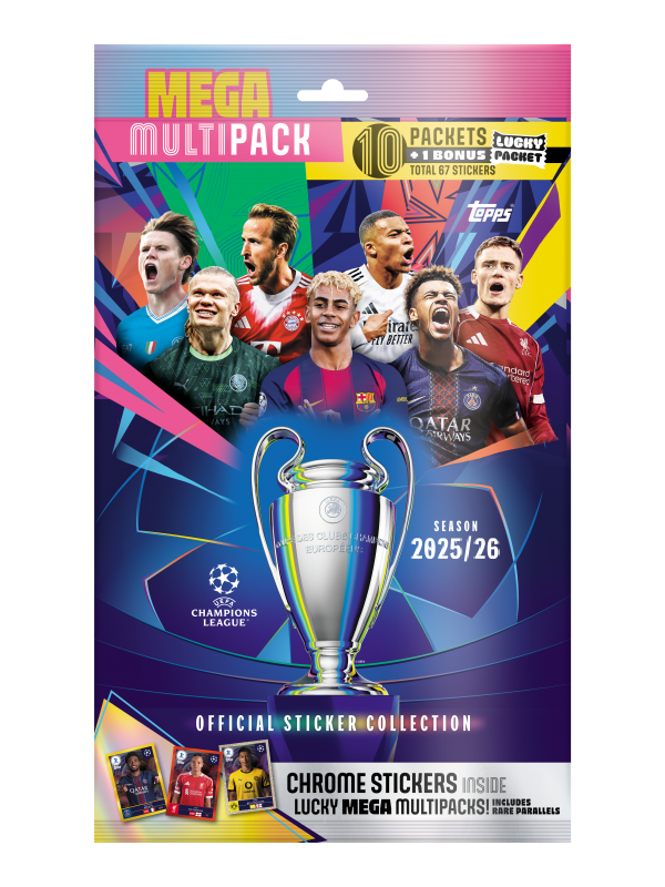 Topps UEFA Champions League Stickers 2025/26 Mega Multipack