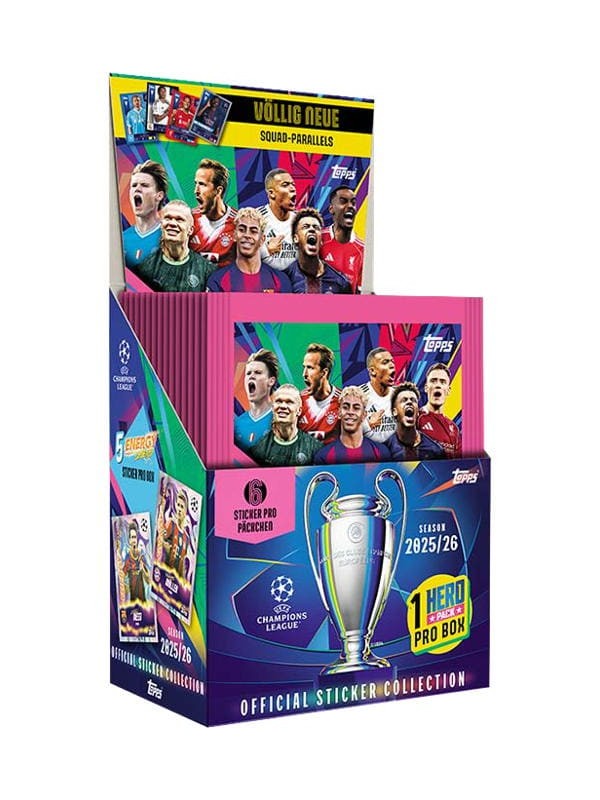 Topps UEFA Champions League Stickers 2025/26 Display Box