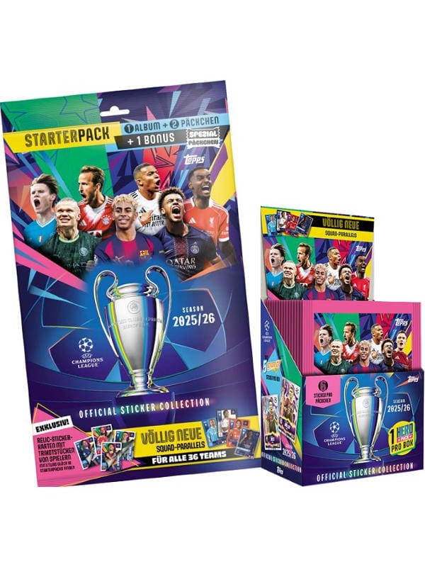 Topps UEFA Champions League Stickers 2025/26 Starter Pack Set