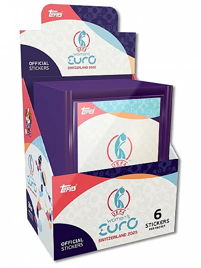 Topps UEFA Women's Euro 2025 Stickers Full Box