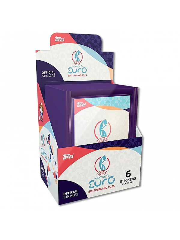 Topps UEFA Women's Euro 2025 Stickers Full Box